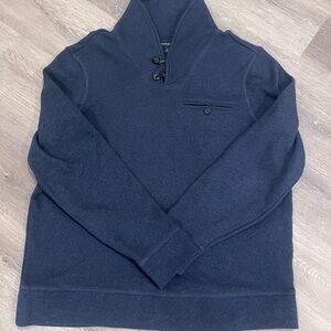 Banana Republic Men's Dark Blue Turtleneck Sweater